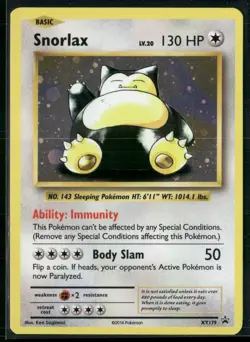 Pokemon TCG Snorlax XY179 Ultra Rare Holo Black Star Promo - NM! - Image 1