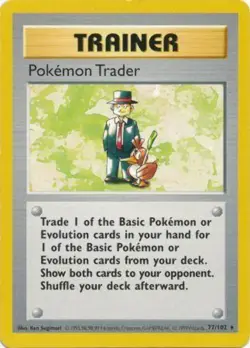 Pokemon Trader (77/102) [Base Set Shadowless Unlimited] - Image 1