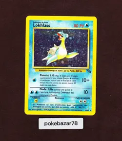 Carte Pokemon Lokhlass Holo 10/62 Fossile Edition 2 Wizards FR Occasion - Image 1