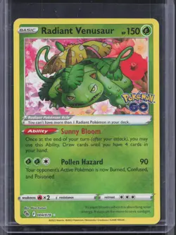 Radiant Venusaur Radiant Rare Pokemon GO 004/078 NM - Image 1