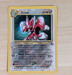 Scizor #33 2001 POKEMON PROMO BLACK STAR POKEMON LEAGUE Nm Near Mint WOTC Era - Image 1