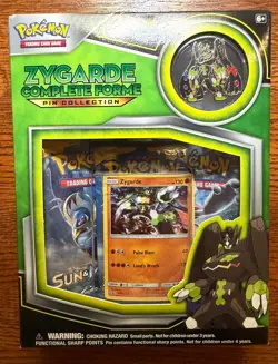 Pokemon TCG Zygarde Complete Forme Pin Collection Box Sun & Moon - Image 1