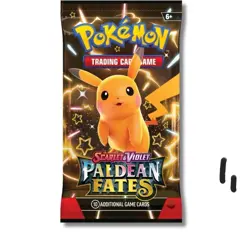 Pokemon Paldean Fates Booster Pack - 10 Cards / Pack - Random Art - SEALED - Image 1