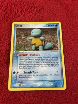 Ditto - (Squirtle) 40/113 Delta Species Regular Pokemon Card Played - Image 5