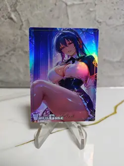 Akeno Himejima Trading Card Waifu Goddess Story Anime Girl holo Karte Manga Art - Image 1