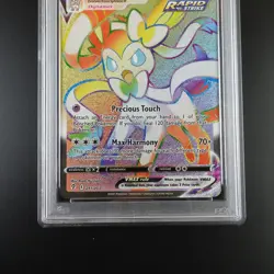 PSA 10 Sylveon Vmax 211/203 Pokemon Evolving Skies Rainbow Rare Graded Card - Image 3