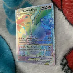 Pokemon Brilliant Stars Charizard VSTAR Rainbow Secret Rare Card 174/172 NM/MT - Image 3