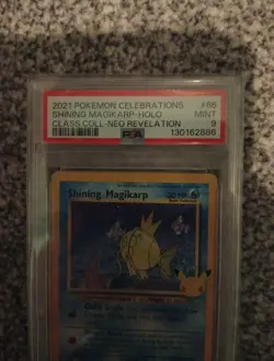 Shining Magikarp Celebrations 66/64 PSA 9 Pokemon Card Classic Collection 2021 - Image 2