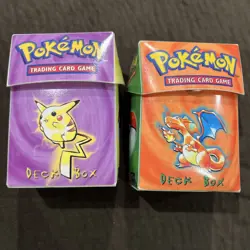 POKEMON TCG VINTAGE DECK BOX CASE WOTC Holds 60 Card ULTRA PRO EMPTY - Image 1