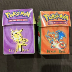 POKEMON TCG VINTAGE DECK BOX CASE WOTC Holds 60 Card ULTRA PRO EMPTY - Image 2