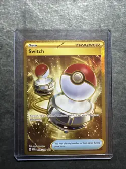 Switch 206/165 Gold Hyper Rare Holo Card Scarlet & Violet 151 Series - Image 1