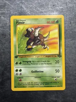 Pokemon TCG Jungle Pinsir Card 25/64 WOTC First Edition Non Holo - Image 1