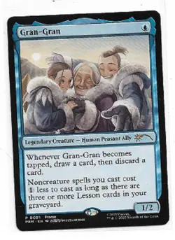 MTG magic cards 1x Gran-Gran promo 0001 Avatar TLA Unique & Misc Promos NM-Mint, - Image 1