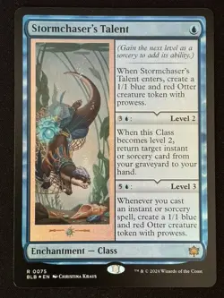 1x MTG Stormchaser's Talent (Foil) - Bloomburrow (BLB) #75 - Magic the Gathering - Image 1