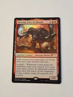 MTG Moraug, Fury of Akoum Foil #001/004 Year of The Ox En Promo Near Mint - Image 1