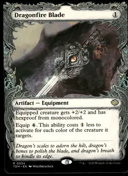 1x Dragonfire Blade (Showcase) - Tarkir: Dragonstorm - NM - MTG - Image 1