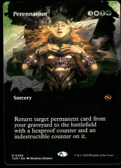1x Perennation (Borderless) - Tarkir: Dragonstorm - NM - MTG - Image 1