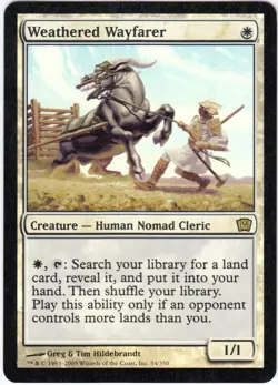 Weathered Wayfarer - Ninth Edition Light Play Foil Magic mtg LP - 4 - Image 1