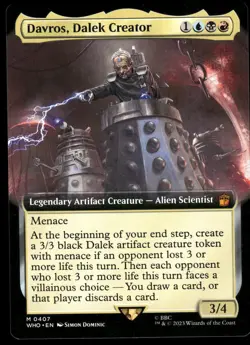 1x Davros, Dalek Creator (Extended Art) - Universes Beyond: Doctor Who NM - MTG - Image 1