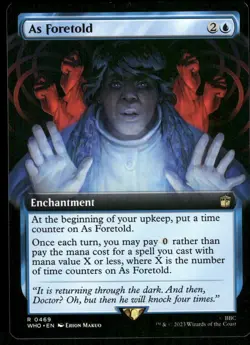 1x As Foretold (Extended Art) - Universes Beyond: Doctor Who NM - MTG - Image 1