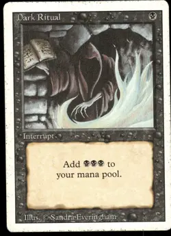 1x Dark Ritual - Revised Edition - MP - MTG - Image 1