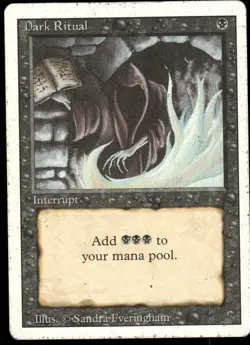 1x Dark Ritual - Revised Edition - MP - MTG - Image 1