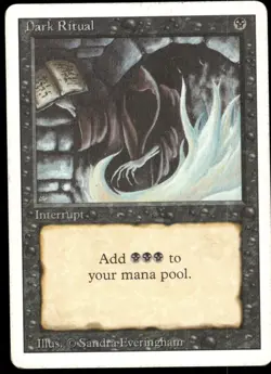 1x Dark Ritual - Revised Edition - MP - MTG - Image 1