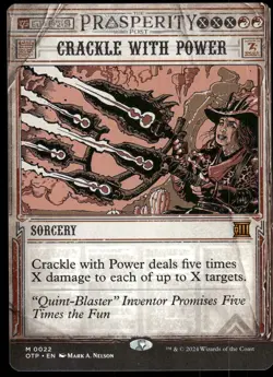 1x Crackle with Power - Outlaws of Thunder Junction: Breaking News - NM - MTG - Image 1