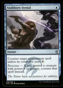 1x Stubborn Denial - Khans of Tarkir - NM - MTG - Image 1