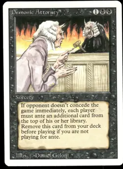 1x Demonic Attorney - Revised Edition - NM - MTG - Image 1