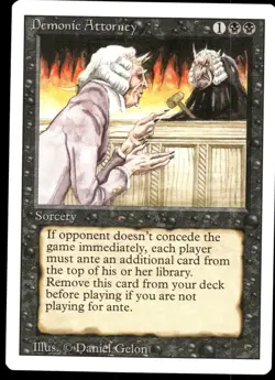 1x Demonic Attorney - Revised Edition - NM - MTG - Image 1
