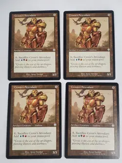 MTG Playset 4x Crosis's Attendant (Invasion/Artifact/U) - BGM - Image 1