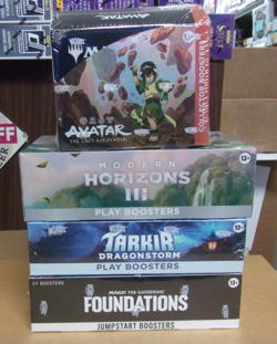 MTG AVATAR COLLECTOR + MODERN 3 PLAY + TARKIR PLAY + FOUNDATIONS JUMPSTART BOXES - Image 1