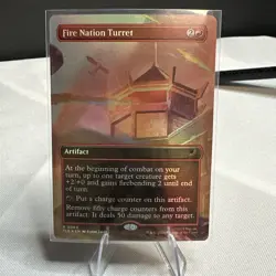 Magic The Gathering Fire Nation Turret Borderless Foil Avatar The Last Airbender - Image 1