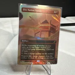 Magic The Gathering Fire Nation Turret Borderless Foil Avatar The Last Airbender - Image 2