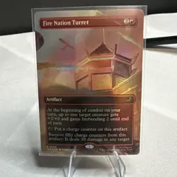 Magic The Gathering Fire Nation Turret Borderless Foil Avatar The Last Airbender - Image 3