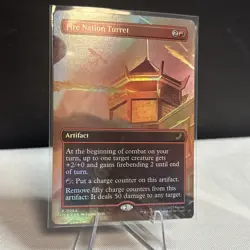 Magic The Gathering Fire Nation Turret Borderless Foil Avatar The Last Airbender - Image 4