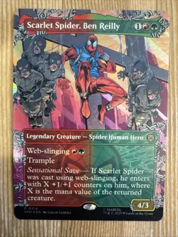 MTG - Scarlet Spider, Ben Reilly - Borderless - SPM 214 - FOIL - NM - Image 1
