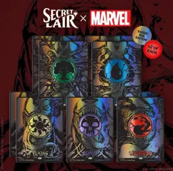 MTG Secret Lair x Marvel's Spider-Man: Mana Symbiote Raised Foil PRESALE - Image 1