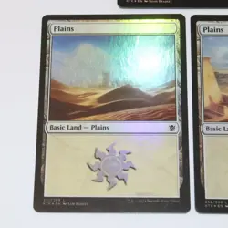 Plains (Foil) - MTG Khans of Tarkir - LP - LOT of 5 - Image 4