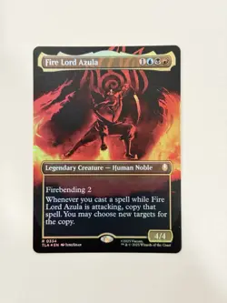 Fire Lord Azula (0334) (Borderless) Avatar: The Last Airbender Foil Free Ship - Image 1