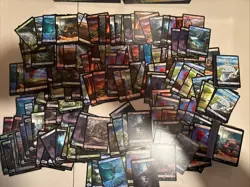Lot Of 350 Full Art Final Fantasy Mtg Basic Lands - Image 1