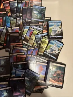 Lot Of 350 Full Art Final Fantasy Mtg Basic Lands - Image 2