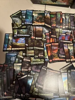 Lot Of 350 Full Art Final Fantasy Mtg Basic Lands - Image 3
