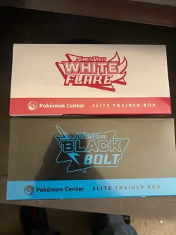 Pokemon Center Black Bolt & White Flare Elite Trainer Box ETB Set Sealed - Image 5
