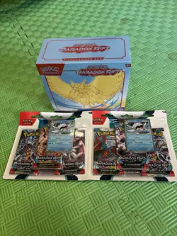 Paradox Rift ETB with Pokemon Triple Booster Packs Brand New and Sealed - Image 1