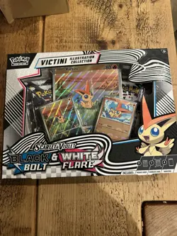 Pokemon TCG: Black Bolt & White Flare - Victini Illustration Collection New - Image 1