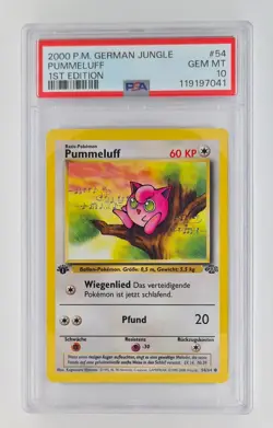 Pokemon Sammlung 9 Karten alle PSA10 Non-Holo DE / Jungle Set 1st Edition German - Image 2