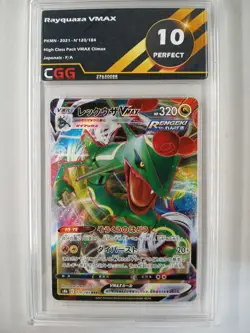 Carte Pokemon JAP Rayquaza VMAX (s8b 120) VMAX Climax CGG 10 27630088 - Image 1