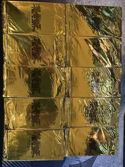 Sealed (other) YU-GI-OH! The Movie Card Gold Packs (10Packs) Vintage Promo - Image 1